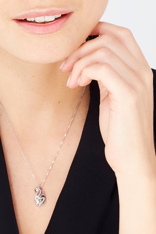 Pendentif Zahira Or blanc et diamants