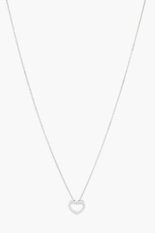 Pendentif Joli Cœur Or blanc et diamants