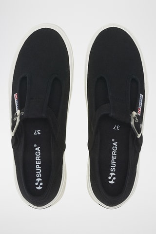 Salomés de piel con plataforma 2541 ALPINA MARY JANE - Negro