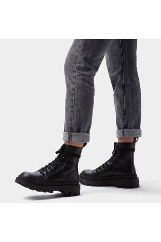 Botines de piel 3051 ALPINA NAPPA - Negro