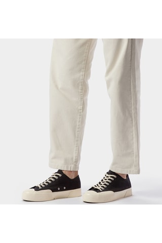 Zapatillas 2432 WORKS LOW CUT COTTON - Negro