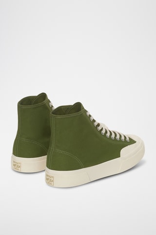 Zapatillas altas 2432 WORKS LOW CUT COTTON - Verde