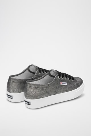 Zapatillas con plataforma 2730-LAME - Gris