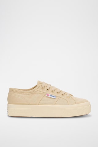 Zapatillas con plataforma 2740 LINEN - Beige