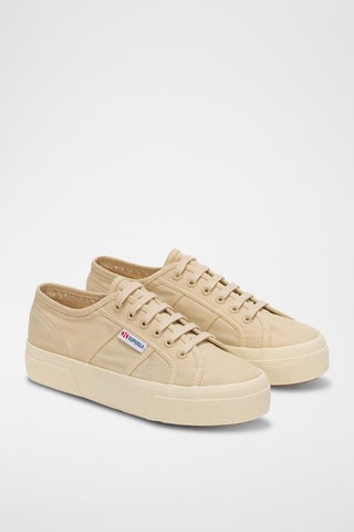 Zapatillas con plataforma 2740 LINEN - Beige