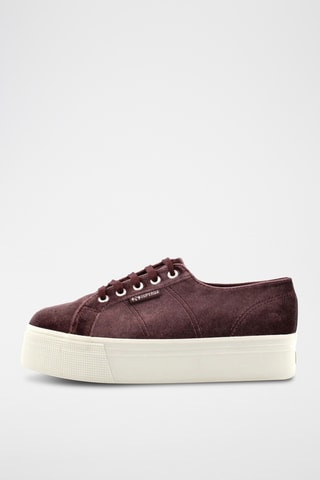 Zapatillas con plataforma 2790-VELVETCHENILLEW - Burdeos