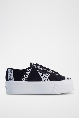 Zapatillas con plataforma 2790-LETTERING TAPE JELLY - Negro