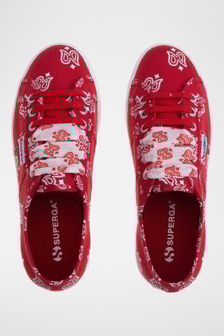 Zapatillas con plataforma 2790-BANDANA - Rojo