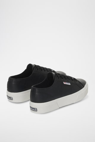 Zapatillas de piel con plataforma 2740 PLATFORM NAPPA - Negro