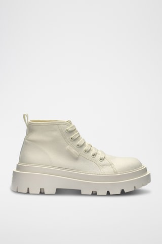 Zapatillas altas 3052 ALPINA CANVAS - Blanco