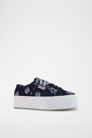 Zapatillas con plataforma 2790-BANDANA - Azul marino