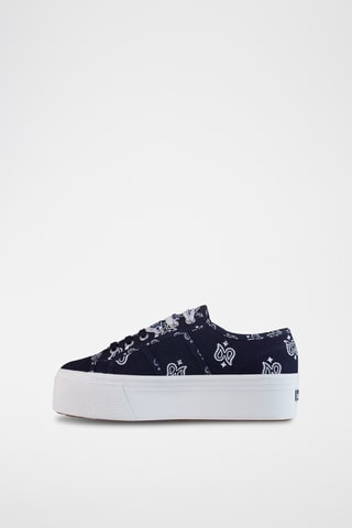 Zapatillas con plataforma 2790-BANDANA - Azul marino