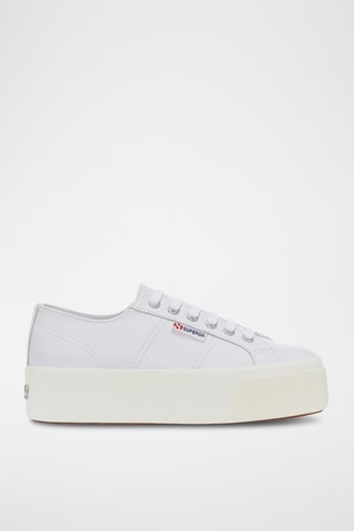 Zapatillas de piel con plataforma 2790 NAPPA - Blanco