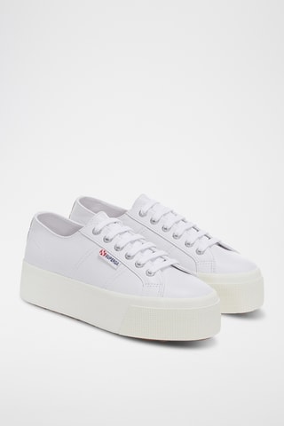 Zapatillas de piel con plataforma 2790 NAPPA - Blanco