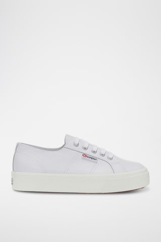 Zapatillas de piel con plataforma 2790 NAPPA - Blanco