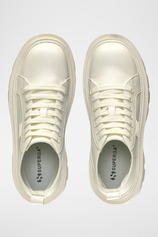 Zapatillas altas de piel 3052 ALPINA NAPPA - Blanco roto