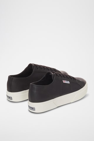 Zapatillas de piel con plataforma 2740 PLATFORM NAPPA - Negro