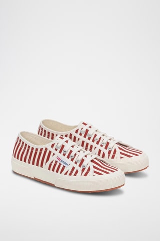 Zapatillas 2750 STRIPES PRINT - Rojo y blanco