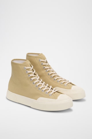 Zapatillas altas 2432 WORKS LOW CUT COTTON - Beige