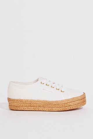 Tenis con plataforma - Blanco