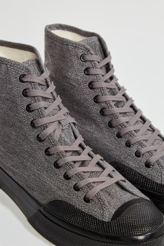 Tenis altos - Gris jaspeado