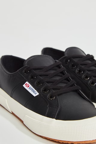 Zapatillas de piel - Negro