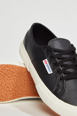 Zapatillas de piel - Negro