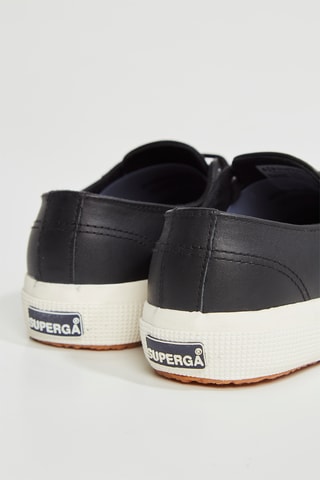 Zapatillas de piel - Negro