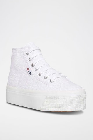 Zapatillas con plataforma 2705-HI TOP - Blanco