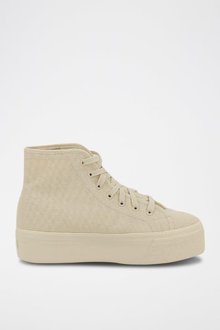 Zapatillas con plataforma 2705-HI TOP - Beige