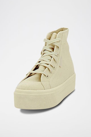 Zapatillas con plataforma 2705-HI TOP - Beige
