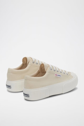 Tenis con plataforma 2631 STRIPE PLATFORM - Beige