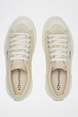 Tenis con plataforma 2631 STRIPE PLATFORM - Beige