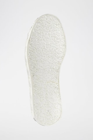 Tenis con plataforma 2790 SHINY 3D LETTERING - Blanco