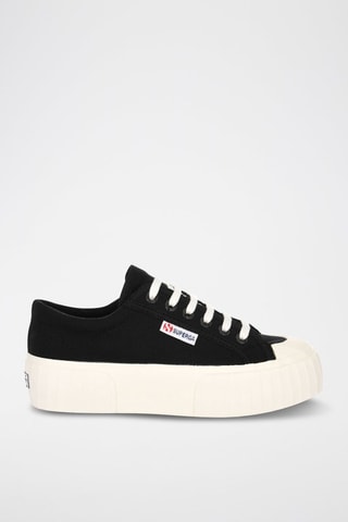 Tenis con plataforma 2631 STRIPE PLATFORM - Negro