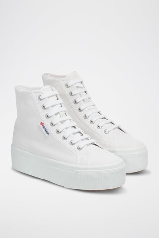 Tenis altos con plataforma 2708 HI TOP - Blanco