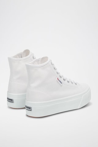 Tenis altos con plataforma 2708 HI TOP - Blanco