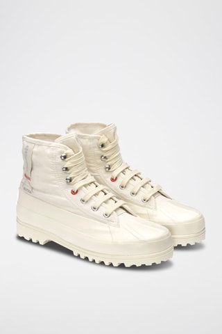 Tenis altos con 2481 ALPONA RIPSTOP - Blanco y beige