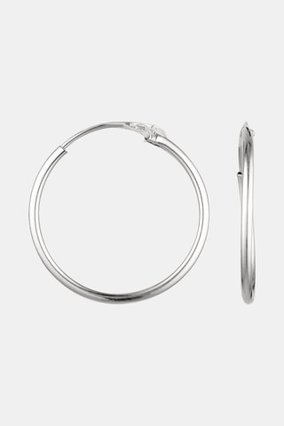 Orecchini a cerchio - Oro bianco 18 kt