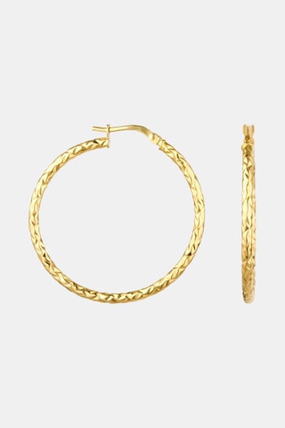 Orecchini a cerchio - Oro giallo 18 kt