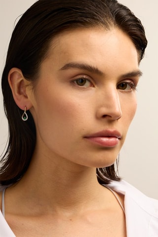 Orecchini - Oro giallo 18 kt, smeraldi e diamanti