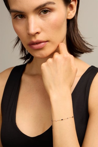 Bracciale - Oro giallo 18 kt, zaffiri e diamanti