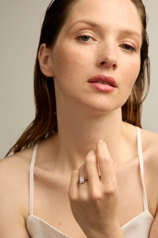 Anello - Oro bianco 18 kt e diamanti