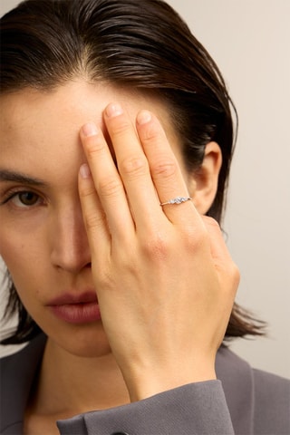 Anello - Oro bianco 18 kt