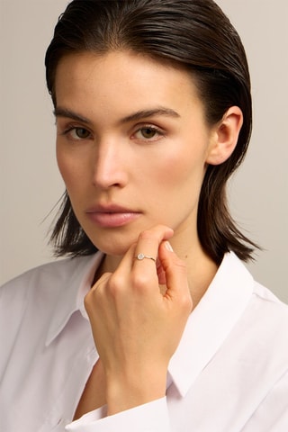 Anello - Oro giallo 18 kt e diamanti