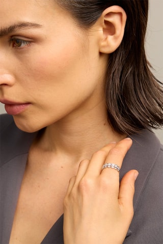 Anello - Oro bianco 18 kt