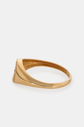 Anello chevalier Arbre de vie - Oro giallo 18 kt