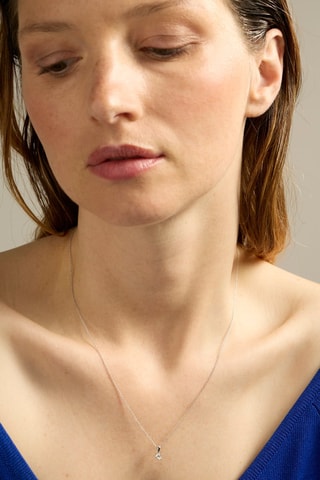 Collana - Oro bianco 18 kt e diamante