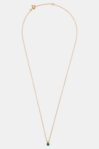 Collana - Oro giallo 18 kt e smeraldo