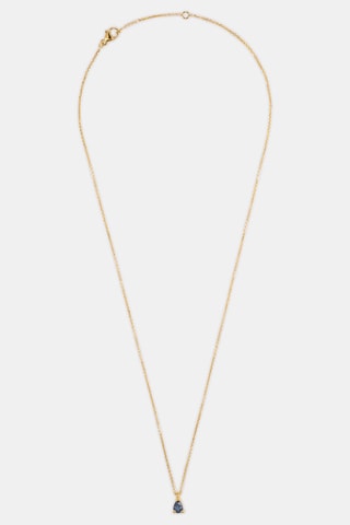 Collana - Oro giallo 18 kt e zaffiro